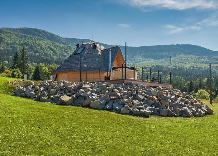 Osada Poli Zawoja - Panoramiczny Domek Z Prywatna Balia I Hydromasazem